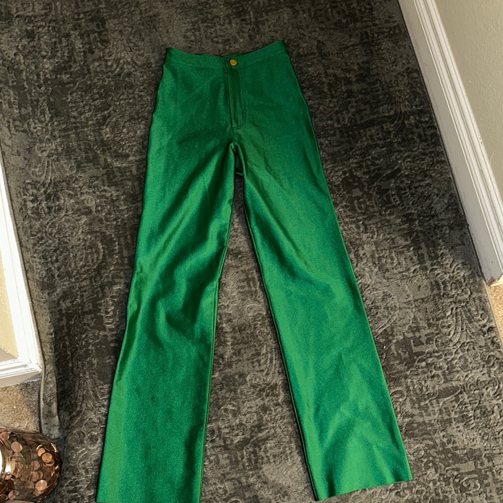 Chic Emerald Green Trousers
